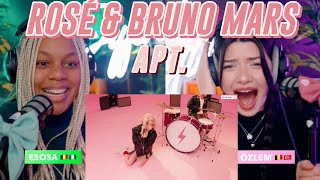 ROSÉ amp Bruno Mars  APT Official Music Video reaction [upl. by Ferdy]