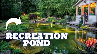 HOW MUCH does a RECREATION POND COST Swimming in a Natural Pool [upl. by Arias]