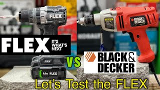 FLEX Tools vs Stanley Black amp Decker Hammer Drill Just for FUN [upl. by Perrin759]