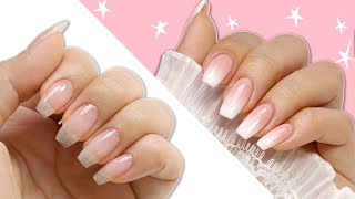 DIY French Fade  Baby Boomer Manicure At Home [upl. by Attiuqal]