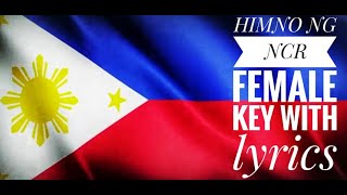 NCR Hymn Female Key Himno ng NCR CADES [upl. by Lamoree]