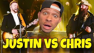 Chris Stapelton VS Justin Timberlake  Tennessee Whiskey Vs Drink you away  REACTION [upl. by Jephthah]