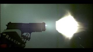 357 SIG SIG 125gr VCrown JHP muzzle flash [upl. by Bertilla]