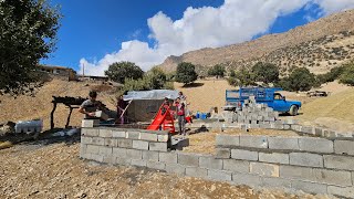 Documentary on the life of Iranian nomads continuing to build in nature with the family [upl. by Sekofski]