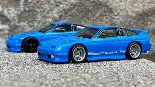 Nissan 180SX TYPE X  2 PACK WHEEL SWAP  HOT WHEELS [upl. by Bridget488]