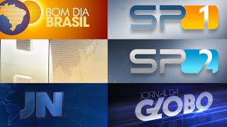 VINHETAS DOS TELEJORNAIS SEMANAIS DA TV GLOBO 2021 [upl. by Cyndy]