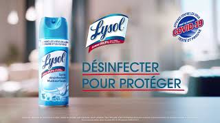 Lysol Spray Désinfectant MultiSurface [upl. by Nylazor]