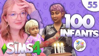 My Sim’s Child Tried to RUN AWAY 100 Infants Challenge 55  The Sims 4 [upl. by Weiman769]