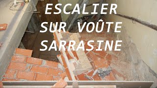 Escalier voûte sarrasine timelapse  explications divers [upl. by Ailaro]