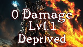 Worlds First 0 Damage Taken SL1 Run Deprived  Dark Souls 3 [upl. by Yeroc]