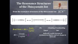 Bonding 35 The Resonance Structures of the Thiocyanate Ion [upl. by Tillinger913]