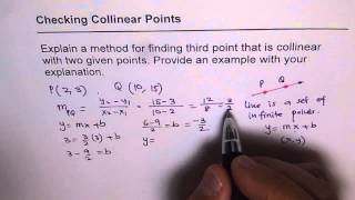 How To Find Collinear Points That Point Lies On Lines [upl. by Birgit704]