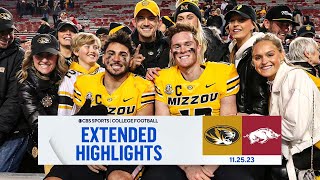 No 9 Missouri vs Arkansas Extended Highlights  CBS Sports [upl. by Enimzaj]