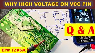 1205A Why too high voltage on VCC pin of PWM controller [upl. by Akiram559]