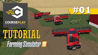 CoursePlay Tutorial How To Run Multiple Harvesters In One Field  Farming Simulator 19 [upl. by Naga72]