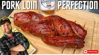 Smoked Braided Pork Loin  Sweet and Spicy  Perfect  Easy [upl. by Hsejar]