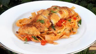 Pasta Chicken Cutlet Recipe [upl. by Hyacinthia]