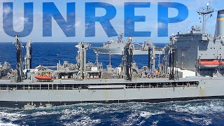 Refueling Ships at Sea UNREPVERTREP [upl. by Margo]