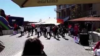 Flash mob in Melrose Arch South Africa [upl. by Einhpets]