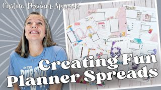 Creating Fun Planner Spreads  Custom Planner Spreads [upl. by Aven]