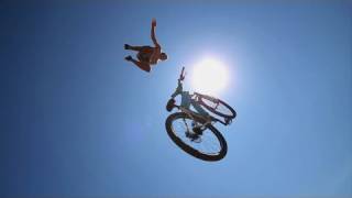 Huge Bike Jump into a Pond 35 feet in the air [upl. by Burroughs494]