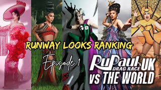 Rupaul’s Drag Race Uk Vs The World Season 2 Episode 1 Ranking the RUNWAY Looks [upl. by Valonia271]