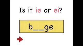 I before E Except C quiz [upl. by Dong]