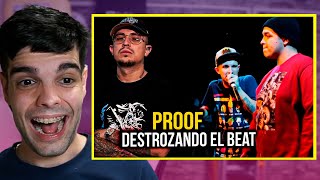 🇲🇽PROOF ROMPIENDO EL BEAT en BATALLAS ESCRITAS🔥 MUY ÉPICO [upl. by Stenger]