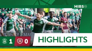 Highlights Hibernian 1 Hearts 0  cinch Premiership [upl. by Yelime199]