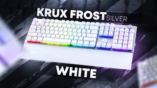 Najlepsza MEMBRANOWA KLAWIATURA za 100ZŁ  Test recenzja Krux Frost silverwhite RGB [upl. by Magnus]