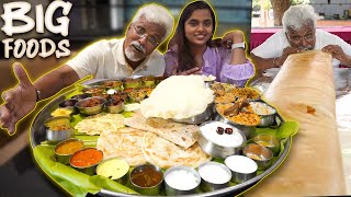 Giant Food Challenge 😮🔥 Bahubali Thali amp 8ft Dosa 😍 [upl. by Gwendolyn665]