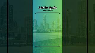 Littlequiz 046 shortlearning facts langaire english quiz [upl. by Hanahs]