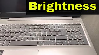 How To Adjust Brightness On A LaptopEasy Tutorial [upl. by Ycram508]