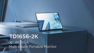 ViewSonic TD16562K  Portable Touch Monitor  Take Productivity with You [upl. by Naamana]