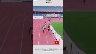 All India police athletic 😮 championship🏆1500m 2024 track and field youtub policegame armystatus [upl. by Lais345]