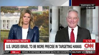 Kaine Discusses Israel and Tuberville Hold on Military Promotions with CNNIs Kasie Hunt [upl. by Kaplan320]