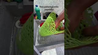 Recuperando papelera abandonada asmr limpio asmrvideo cleaning satisfying shorts [upl. by Mahda]