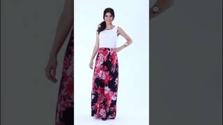 Vestido Longo Branco com Floral  Rosalie  Posthaus [upl. by Nitsed]