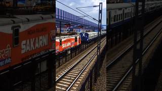 Sakarni Putty WAP7 Coupling with only Janshatabdi Express running within TN12084 CBE MV Janshatabdi [upl. by Kaye]