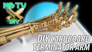 Terminator Arm DIY Cardboard Sculpture Project Overview [upl. by Asiil]