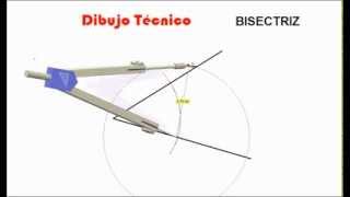 Trazados fundamentales BISECTRIZ de un ángulo [upl. by Sirred]