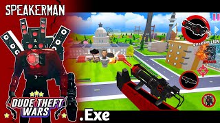 Titan Speakerman Skibidi Toilets battle 😱‼️ dude theft wars skibidi toilet mod  DTW funny [upl. by Hako]