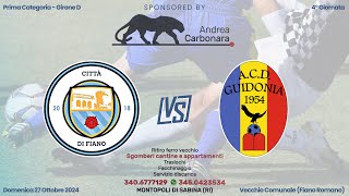 Diretta  Prima Categoria  Città di Fiano vs Guidonia [upl. by Schroeder]