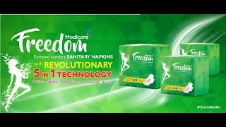 Modicare  FREEDOM EXTREME COMFORT SANITARY NAPKIN  Demo By Team Zealots Manish Tripathi RBD [upl. by Louis832]