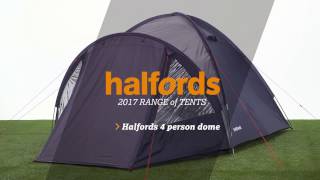 Halfords 4 Person Double Skin Tent  Halfords UK [upl. by De]