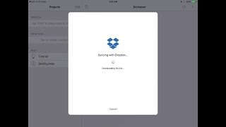 Dropbox Syncing with Scrivener for iOS [upl. by Orrocos]