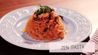 【Shojin  Zen food】 ZenPasta Shirataki  ヘルシー！白滝でつくるパスタの作り方☆彡 [upl. by Oiromed754]