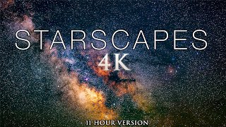 8 HOURS of STARSCAPES 4K Stunning AstroLapse Scenes  Relaxing Music for Deep Sleep amp Relaxation [upl. by Amalbena]