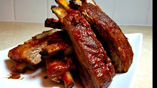 How to make BBQ Ribs in the Oven  Oven Baked Barbecue Ribs EASY [upl. by Deanna]