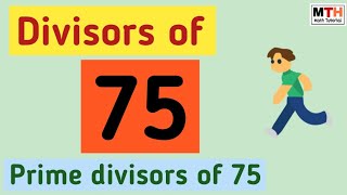 Divisors of 75  Divisor of 75 [upl. by Vilma]